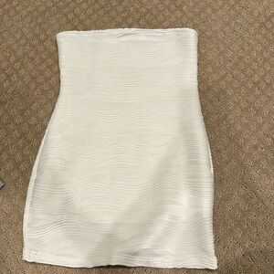 White mini dress
